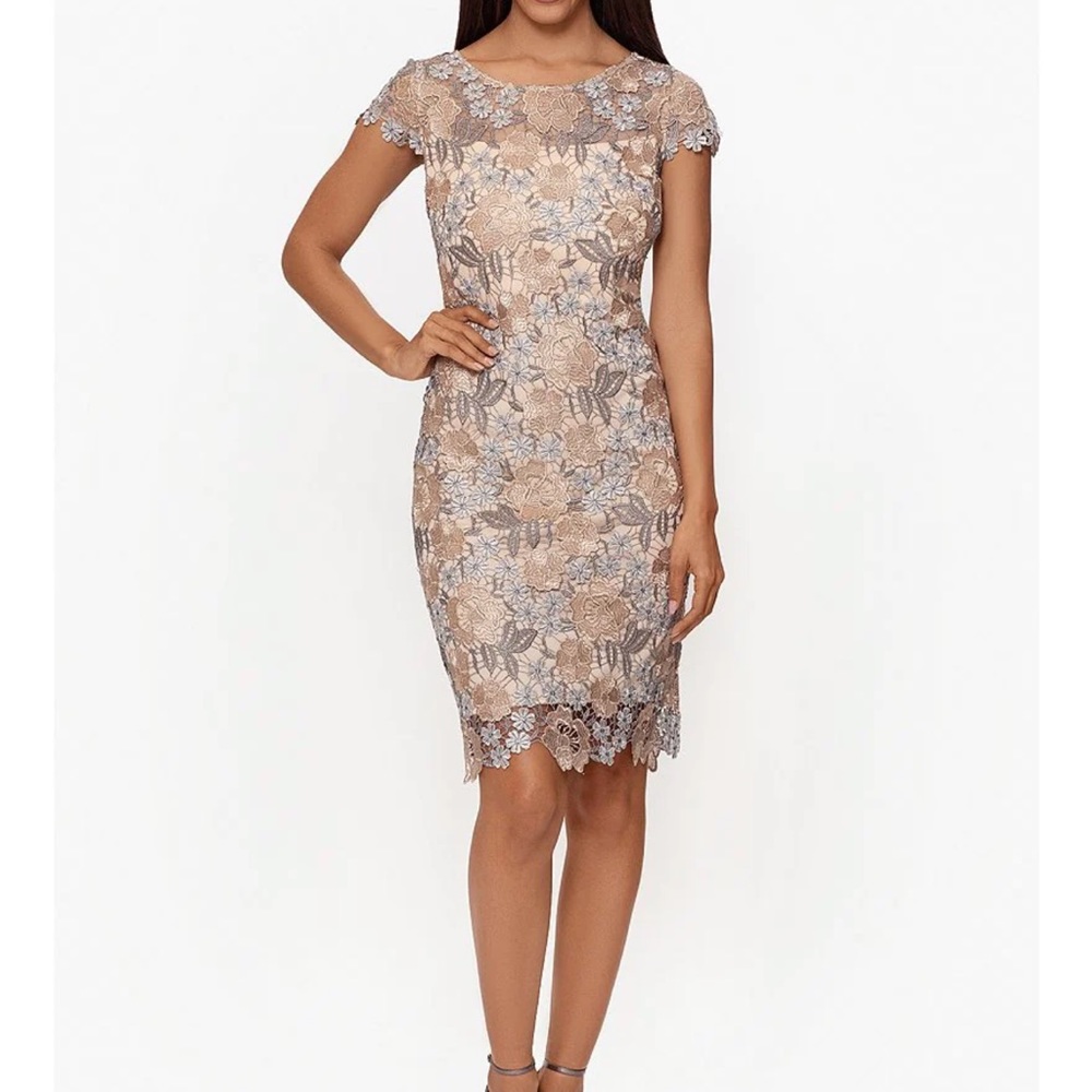 Xscape NWT Lace Floral Dress